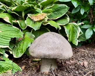 Cement Mushroom Garden Ornament