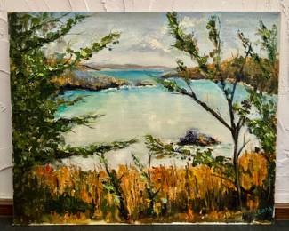 Original Landscape Oil, Signed 