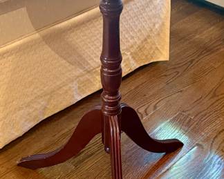 Vintage Marble Top Mahogany Plant Stand