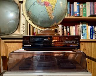 Vintage Receiver, 8-Track, and Turntable