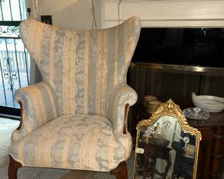 One of two Butterfly Wing Chairs