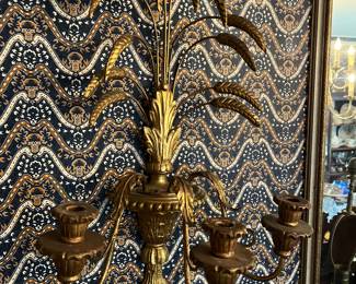 One of 2 Italian wall sconces