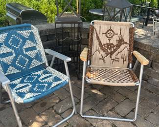 Vintage folding chairs