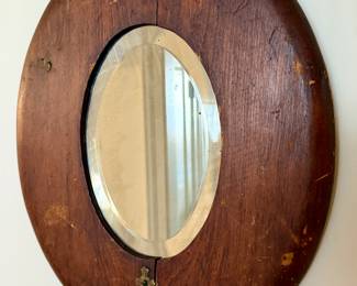 Antique Mirror with Candle Holder