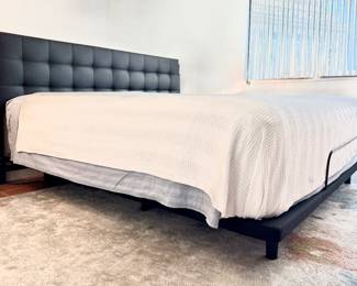 West Elm King Mattress + Ease Adjustable Base (2022)
Remote-controlled incline base with king memory foam mattress - Leather Headboard - FANTASTICALLY Comfortable