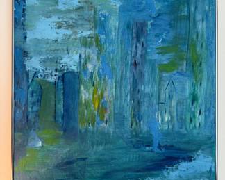 "Blue" Abstract Art