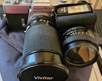 Minolta srT202 Camera with lens & accessories