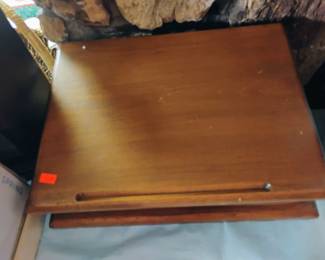 49. WOOD  BOX WITH LID $15