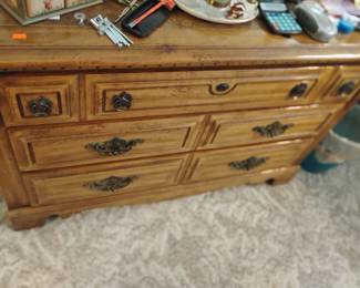 71. VINTAGE DRESSER  HAS MARBLE ON TOP $150 MUST BE PICKED UP IN EVANSVILLE IL 