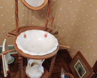 53. WASH STAND WITH BOWL AND PITCHER $85 