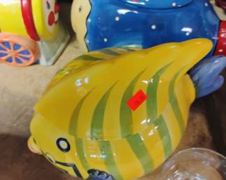 82. FISH COOKIE JAR $15