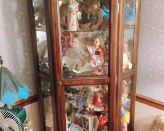 50. CURIO CABINET $95 MUST BE PICKED UP IN EVANSVILLE