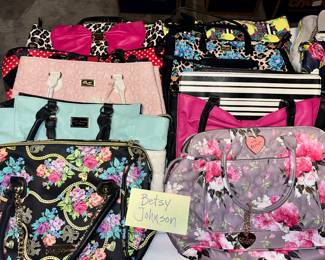 Betsy Johnson
Purses are in excellent condition.