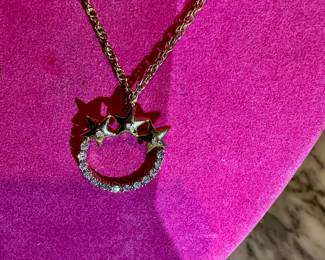14K Gold and Diamond 22” necklace
