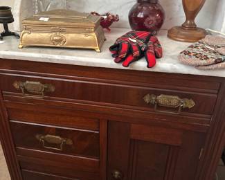 Marble Top Cabinet 