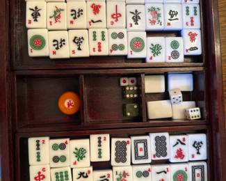 Mahjong Setin wooden box