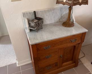 vintage Marble Top wash Stand
