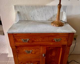 Marble Top Wash Stand