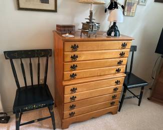 Highboy Dresser
Antique Folk Art Chairs