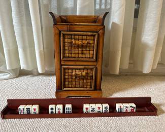  MahJong  Set
Case ,Tiles and 4 racks