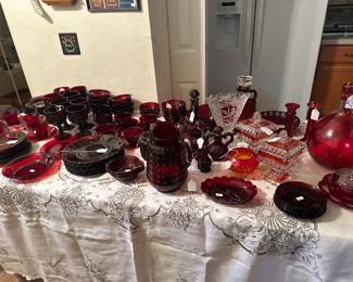 Anchor Hocking Ruby Red Glassware
Cranberry Glass
Avon Cape Cod Collection 