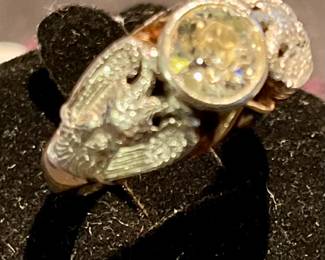 Mason 32nd Degree Men’s Ring
14k Gold ,Platinum  and 2 Carat Diamond Ring