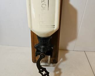 Antique coffee grinder