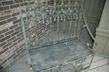 Unique Garden Bench (settee) Handmade from Antique Iron Gate (one of a kind)
