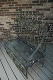 Unique Garden Bench (settee) Handmade from Antique Iron Gate (one of a kind)