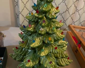 22" Ceramic Tree, has some damage but in decent condition.