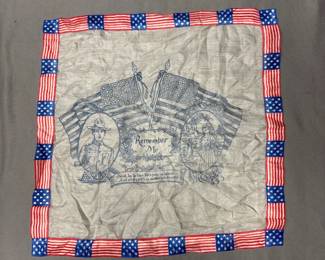 WWI silk handkerchief