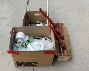 Large Pipe Wrenches and other Plumbing Tools