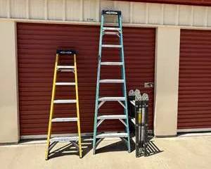 Lot of Three Heavy Duty Ladders