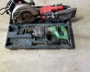 Craftsman Circular Saw, Skil Belt Sander, Hitachi Jigsaw Lot
