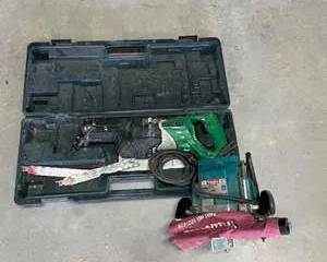 Hitachi CR 13V2 Reciprocating Saw & Makita 3600B Router