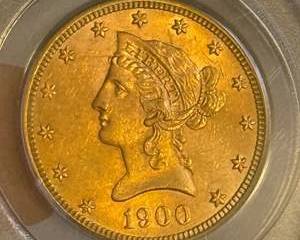 $10 liberty Gold Coin, circa 1900, .90 fine gold, Series: 68 Coin: 159