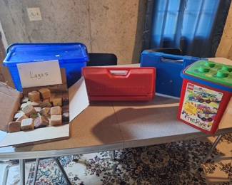 Legos and Wooden Blocks and Erector set