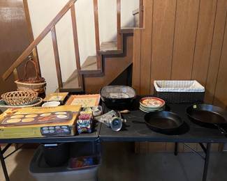 Cast iron Skillets, Miscellaneous houseware