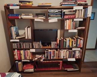 Books CDs Cookboods Encyclopedia set Bookcase