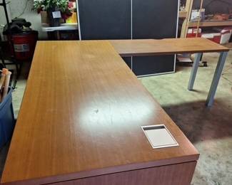 LShaped Wood Desk