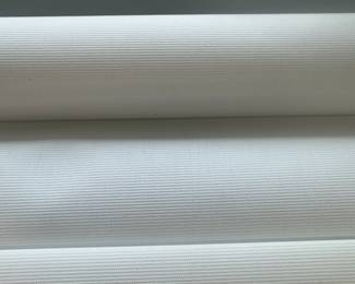 Fabric of the roller shades a few are blackout others allow a little light to come through