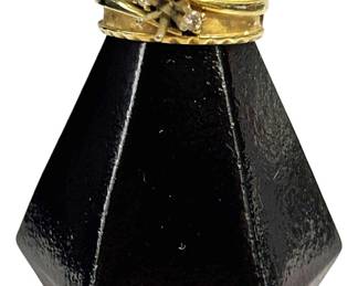 14k Gold Thick Channel Stone Ring