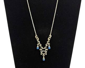 James Avery Blue Chalcedony Necklace
