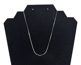 14k Gold INDIA Thin Serpentine Chain