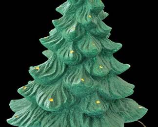 Large Ceramic Christmas Tree Lamp