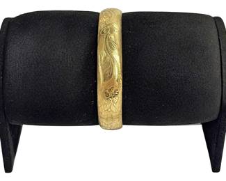 14k Gold BH Floral Expandable Bracelet