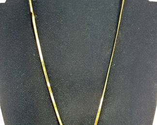 14k Gold ITLAY Herringbone Chain Necklace