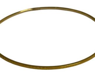 21k Gold Thin Bangle Bracelet