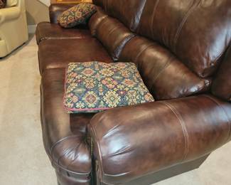 Lane Dual reclining leather sofa