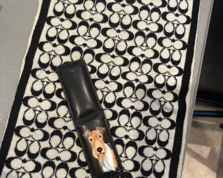 Coach scarf and Coach money clip